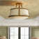 Charlotte 3 - Light 20" Unique/Statement Geometric Semi Flush Mount