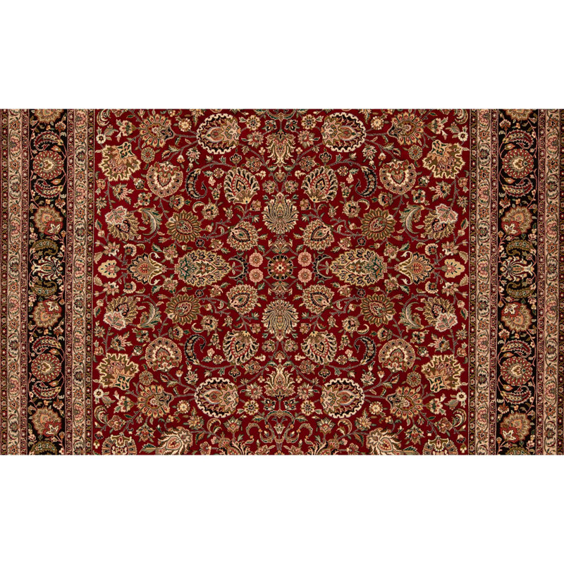 High-Quality Hand-Knotted Red Area Rug