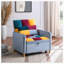 Chaise longue en velours Gratienne