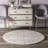 Makenna Performance Solid Shag Light Gray/Beige/Ivory Rug-479878557