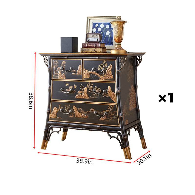 Commode d'appoint moderne et rétro