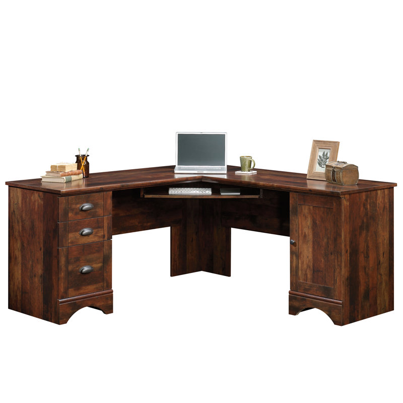 Bureau d'ordinateur en L Pasol, Cerise Curado