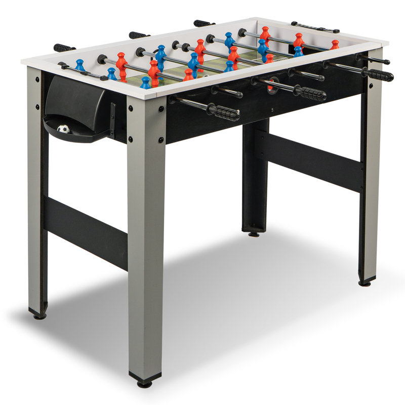 Table de soccer de 42 po, table de jeu de soccer en bois avec 2 ballons de soccer, marqueurs, maison intérieure, salle de jeux