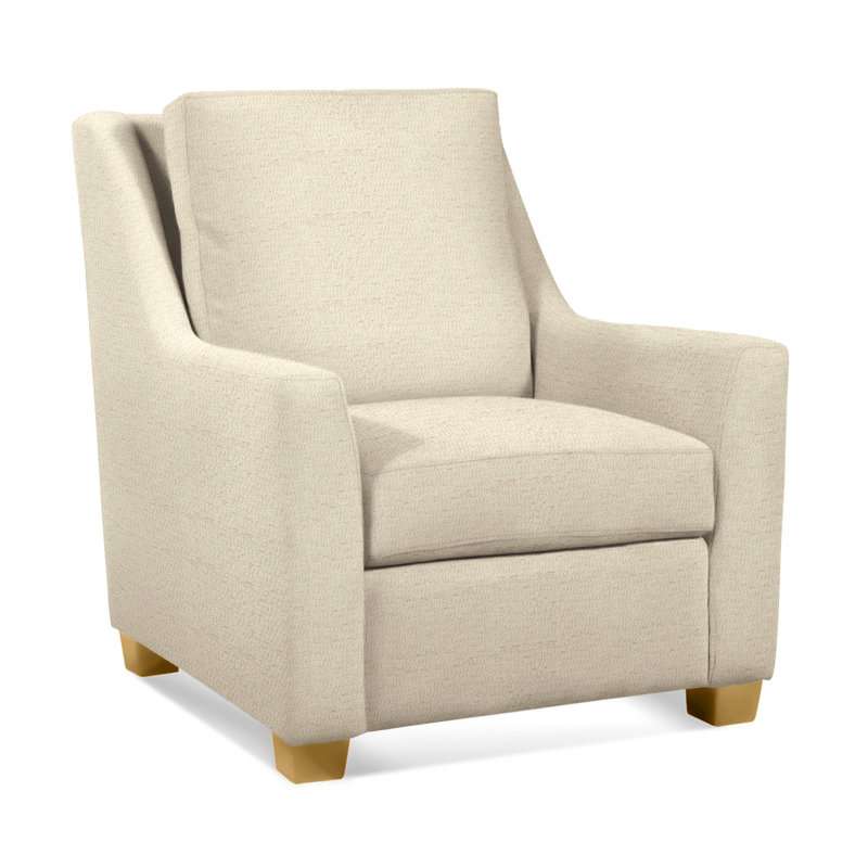 Fauteuil Murakami Gabi, Sunbrella beige à fines rayures; 6205-74, Miel