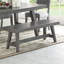 Contemporary Style 1Pc Dining Bench Grey Color Wooden Seat Dining Room Bench(Only Includs Bench)