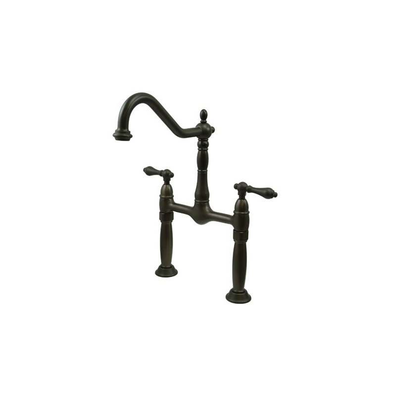 Victorian Vessel Sink Bathroom Faucet, Dark Bronze