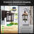 Modern Porch Light with GFCI Outlet, Dusk to Dawn Outdoor Wall Light-444814449
