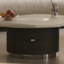Table basse ronde moderne en marbre