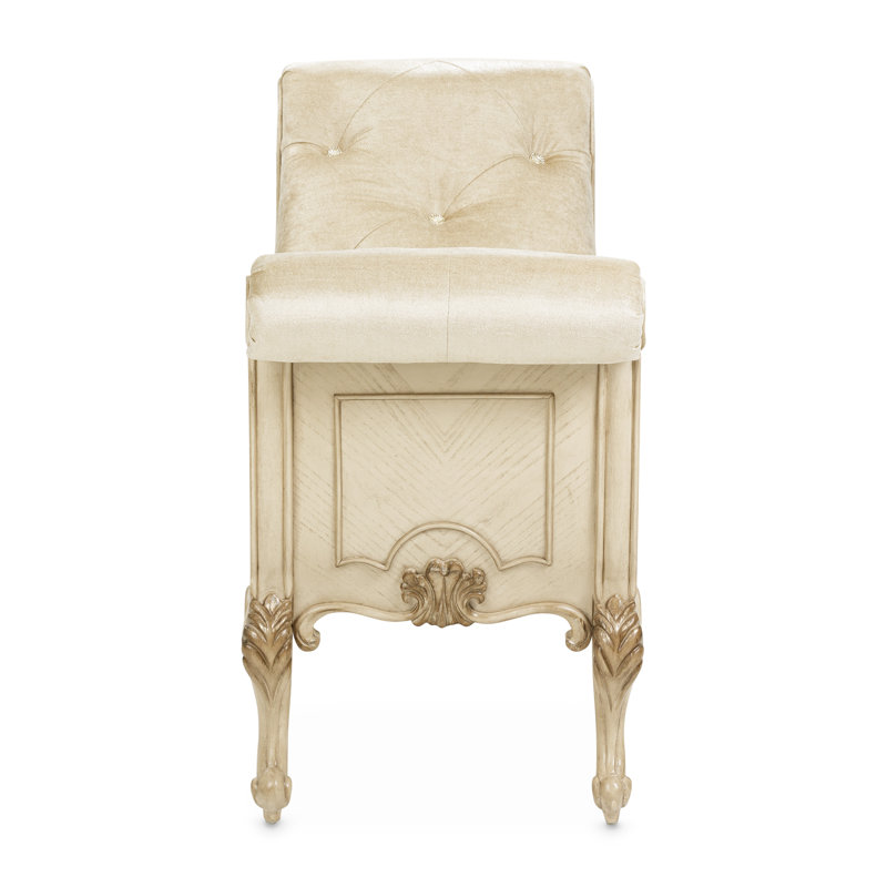 Platine De Royale Upholstered Bench, Champagne