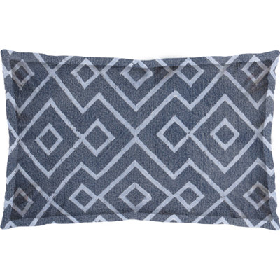 Boswell 14x26 Blue Diamond Patterned Pillow Cover