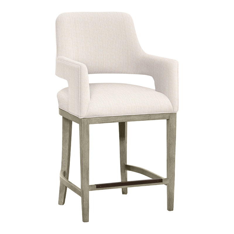 Tabouret de bar et de comptoir Josie, Amande chamois, Perigold Poros coquille d'œuf