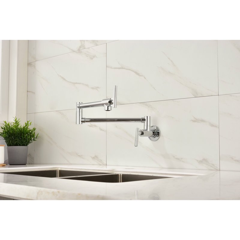 Pot Filler Faucet Wall Mount, Chrome