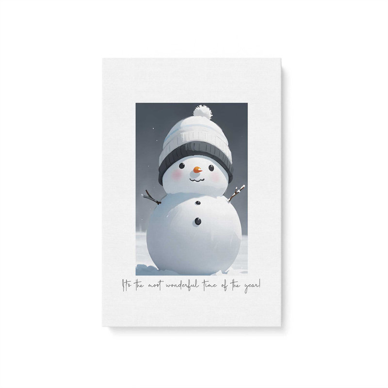 Joyeux ami d'hiver, Toile tendue, Ne s’applique pas, H 18 po x l 12 po