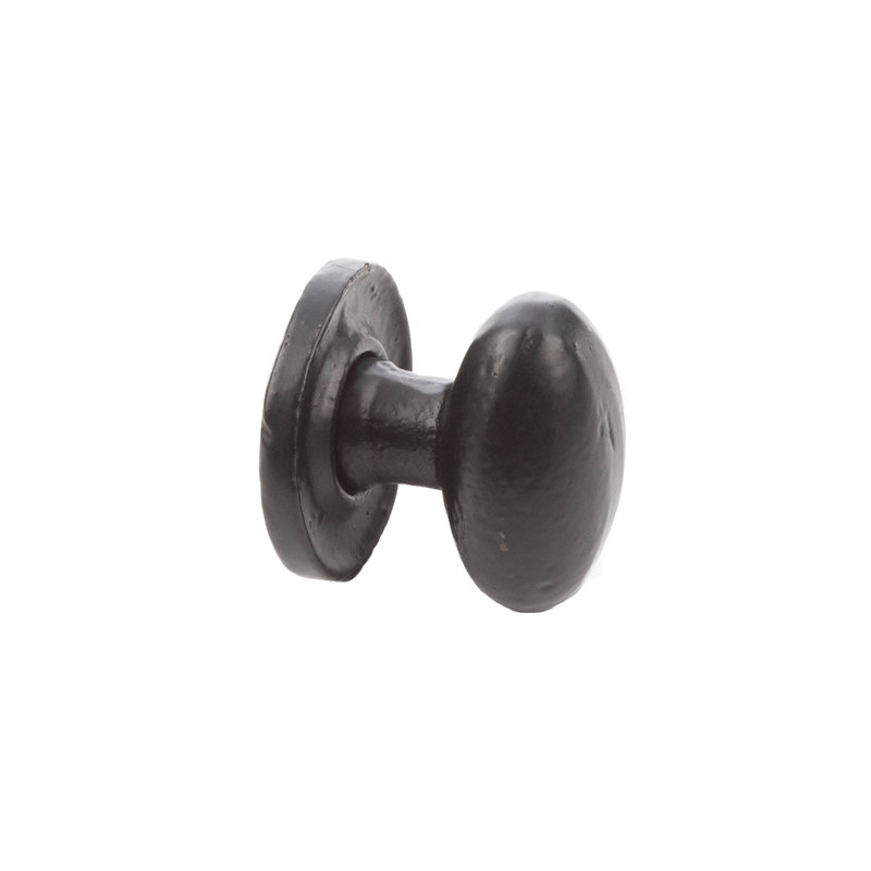 35mm Length Oval Knob, Black
