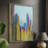 West Side Framed Print - Solid Wood-884020507