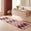 Tapis Manor2 moderne à rayures effet pinceau, rouge, noir, gris et blanc, antidérapant, à poils courts, pour intérieur et extérieur, adapté aux animaux domestiques, salon, chambre, salle à manger, entrée, couloir, bureau, lavable-298985012
