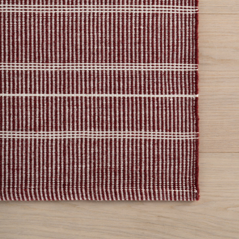 Samson Handwoven Indoor/Outdoor Rug, Red, Rectangle 7'6" x 9'6"