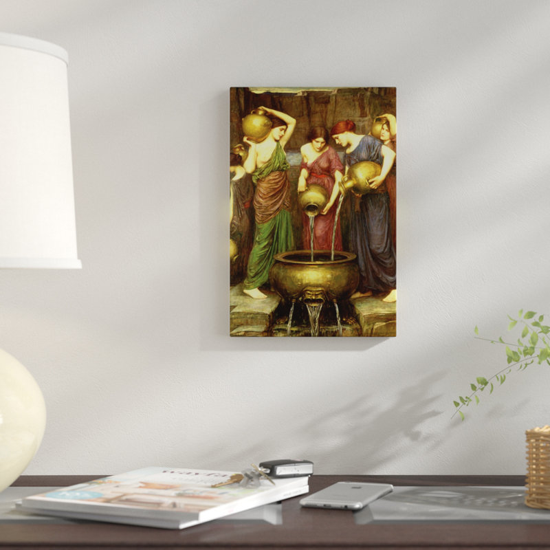 «Danaides, 1904» par John William Waterhouse, reproduction sur toile, H 60 po x l 40po x P 1,5 po, Pas de tapis, Toile tendue
