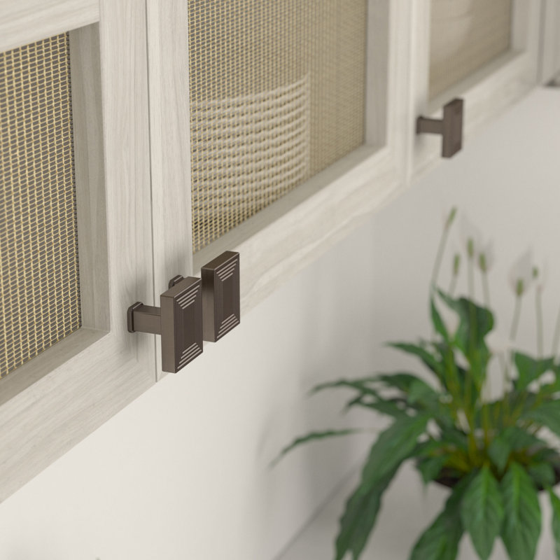 Rectangle Knob, Honey Bronze