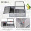 Tortoise Enclosure with Mesh Roof and Side Panels – Indoor Habitat for Snakes, Lizards, Geckos & Other Small Reptiles