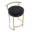 Tabouret de comptoir rond 26 po Ernestine-86192880-86192879