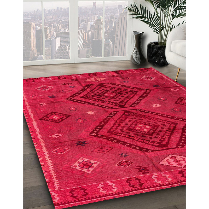 Abstract Indoor Rug, Square 7'