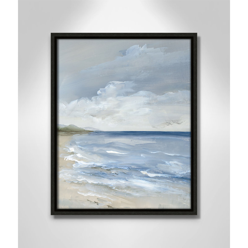 «Whispering Waves - Portrait Version Print» par Nan, Espresso, H 15,5 po x l 12,5 po