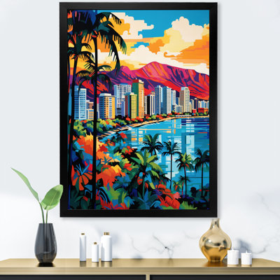 «Yendy City Honolulu Popart II», reproduction sur toile