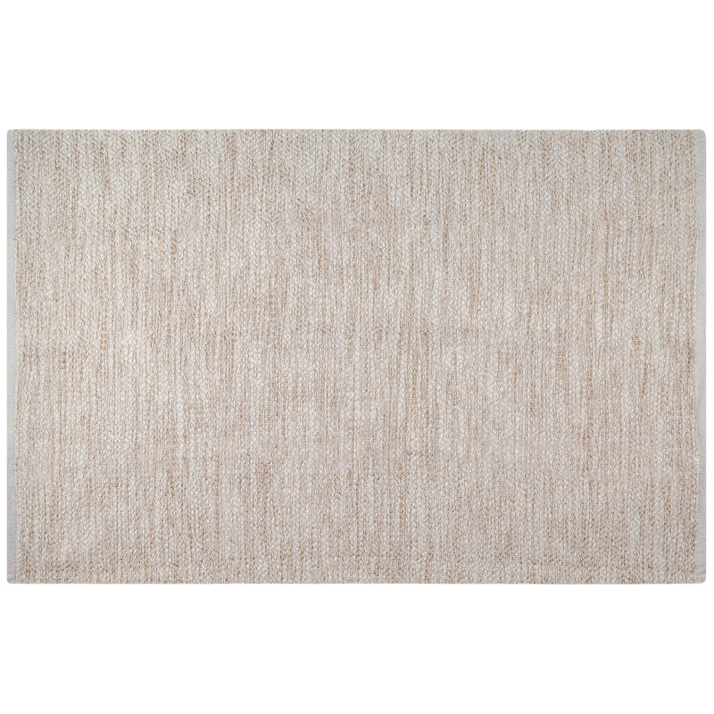 Tapis en jute de coton mat pour le salon - lavable à la machine, Rectangle 4pi x 6 pi