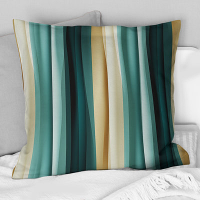 Whispers Of Luxury Striped Motif - Coussin décoratif