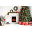 Faux Noël avec lumières DEL, 108 po de long, économie d'énergie et rehaussement du pin esthétique 108 po, décor électrique