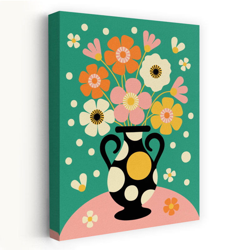 Bouquet de pois colorés, art floral moderne et audacieux, H 60 po x l 40 po