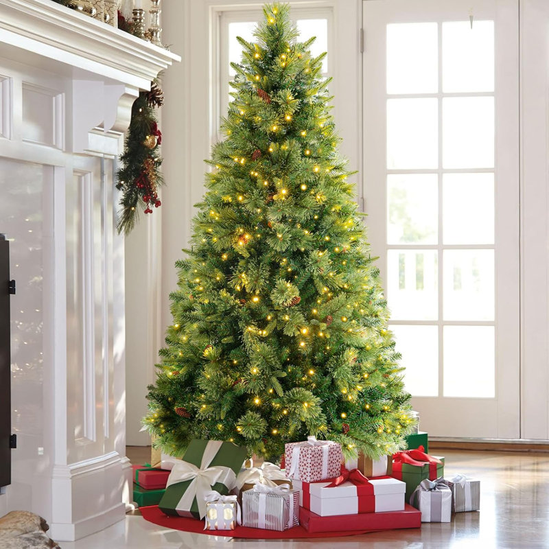 90.16cm H Lighted Artificial Christmas Tree