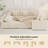 Kaneki 6 - Piece Slipcovered Corduroy Sectional Sofa Sleeper Couch With Storage Ottoman-336462708-353185389