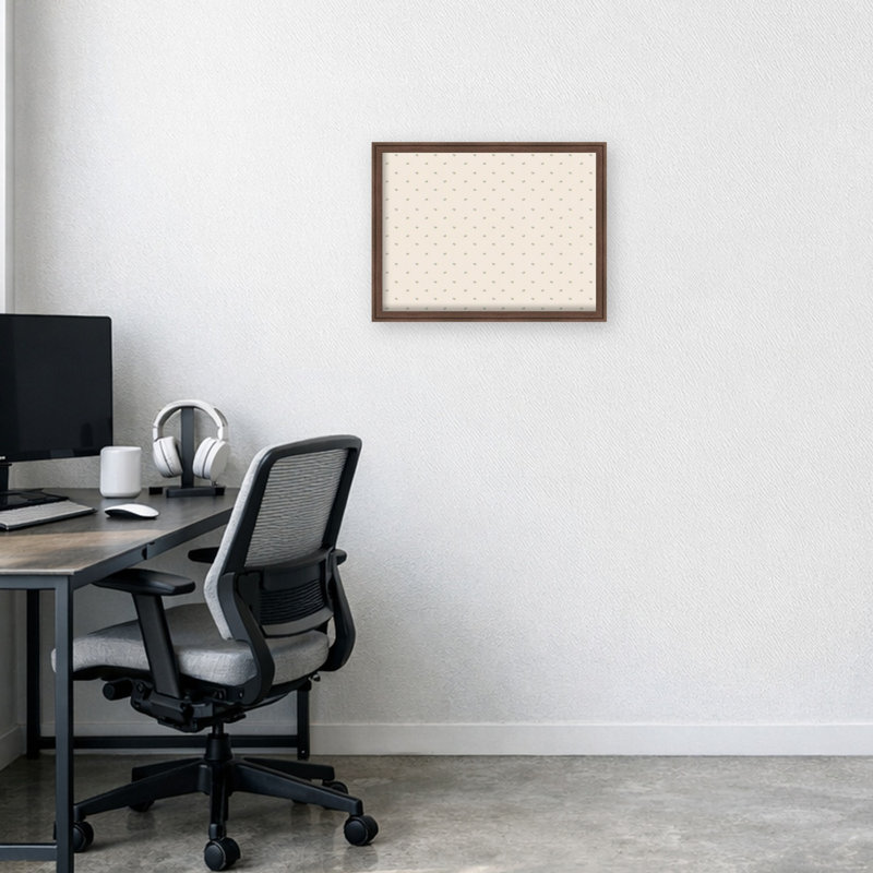 Structure murale encadrée en tissu avec tableau magnétique bleu, H 26 po x l 20 po