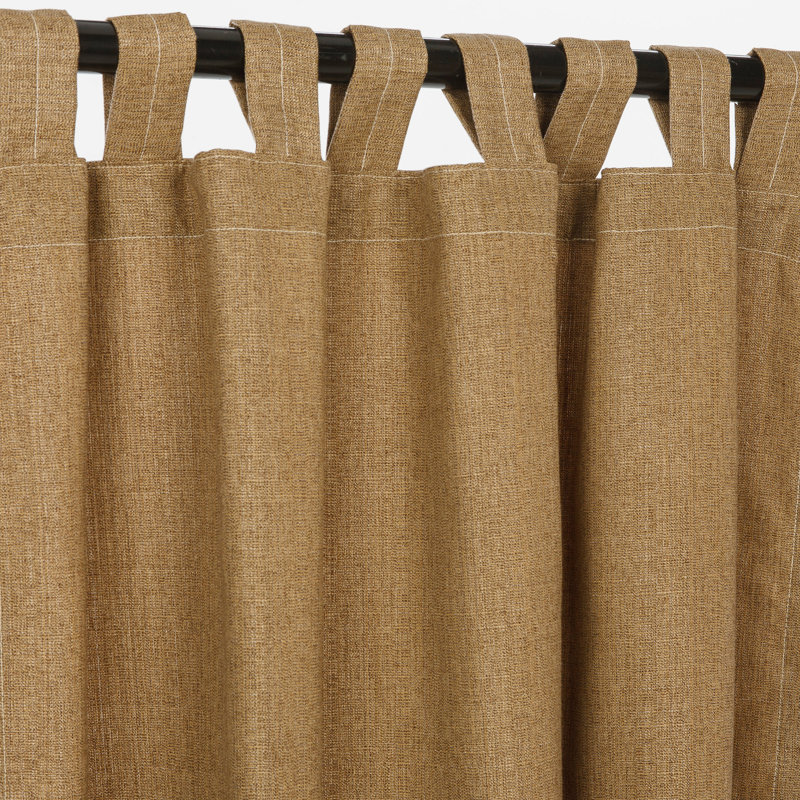 Mccafferty Synthetic Semi Sheer Curtain Single Panel, 50" W x 108" L, Linen Sesame