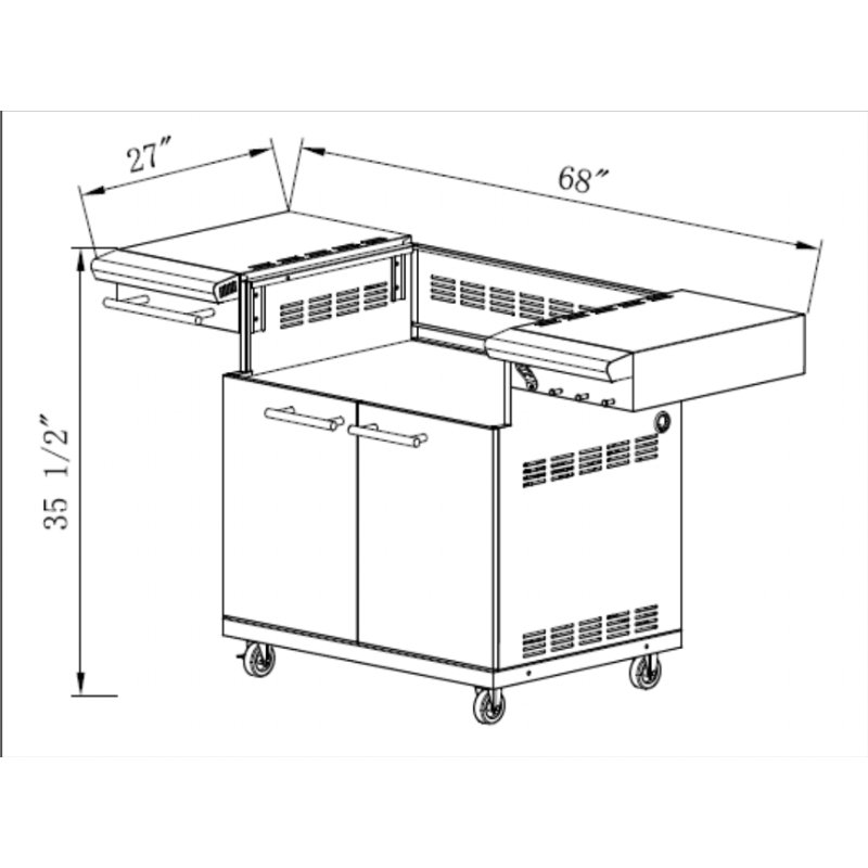 Chariot de barbecue 40 po Performance XLT