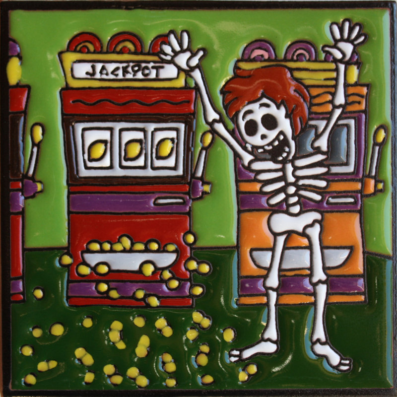 TalaMex Jackpot. Carreau d'argile Day-Of-The-Dead