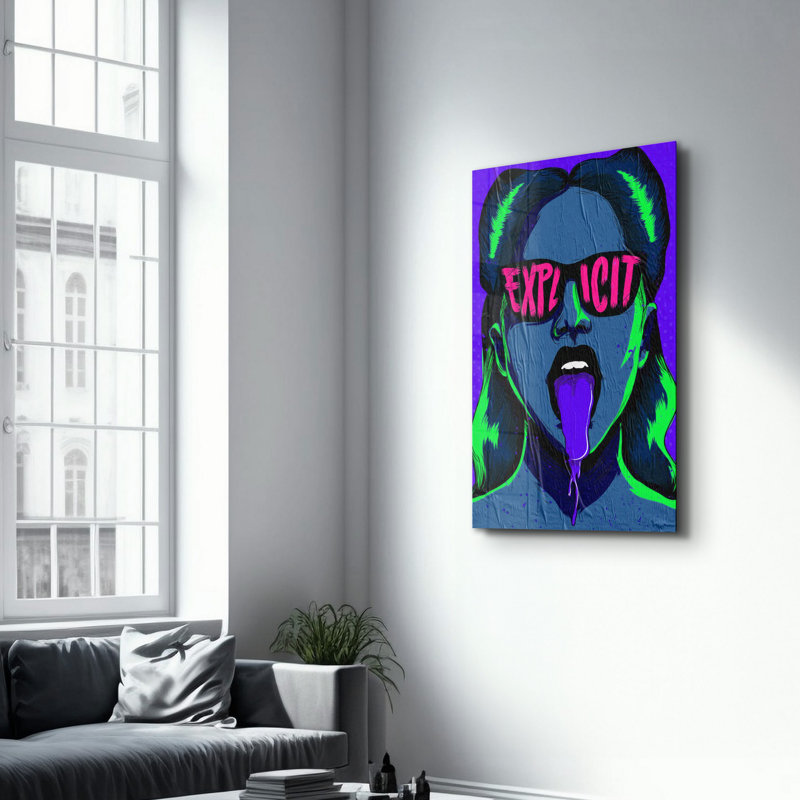 Elegant Tempered Glass Wall Art Painting, 13.8 x 21.7 inches | 100% Tempered Glass, Thickness: 0.16 inches | UV Printed for Vibrant Colors | Perfect for Home Decor, Living Room, & Office Spaces