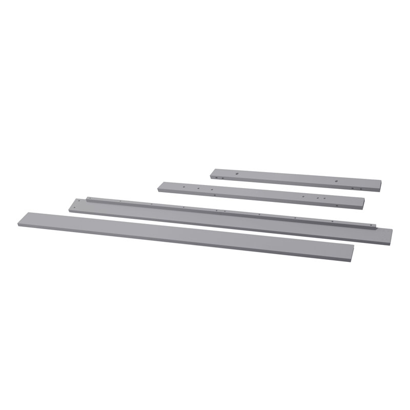 Dakota Full Bed Rails, Gray