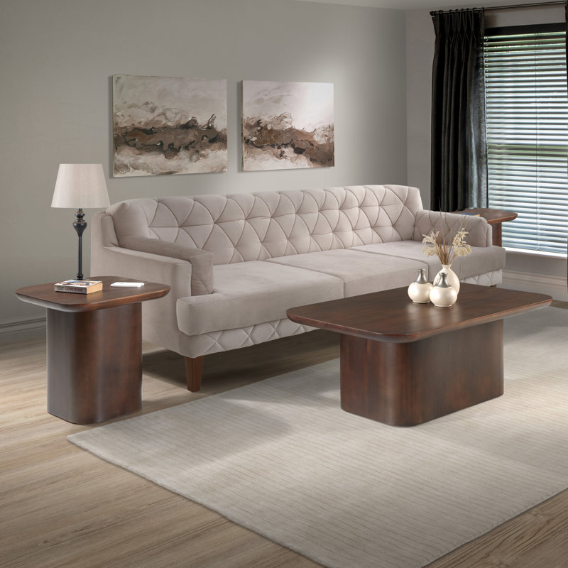 Table basse en bois massif Hunter
