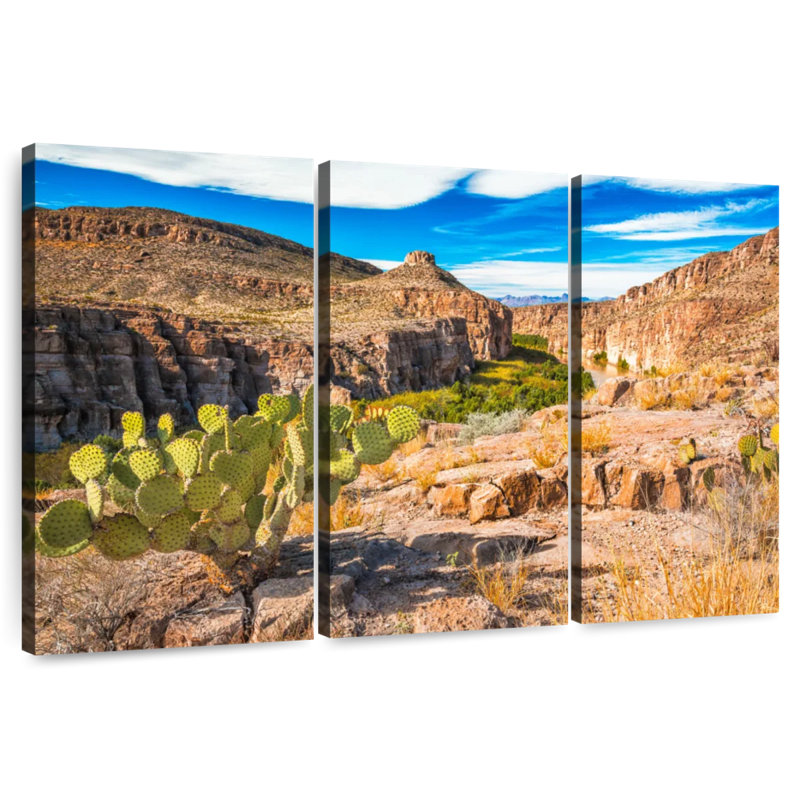 Hot Springs Canyon Rio Grande, H 28 po x l 45 po