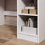  Bureau 2 tiroirs - Blanc
