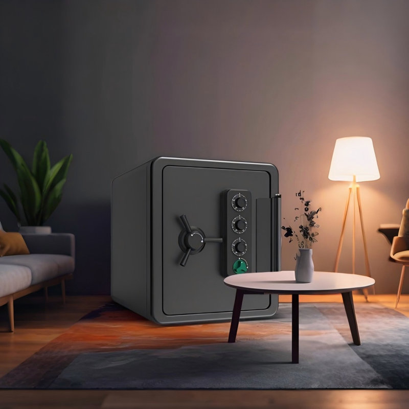 Small Fireproof Waterproof Anti-theft Mechanical Combination Lock Safe