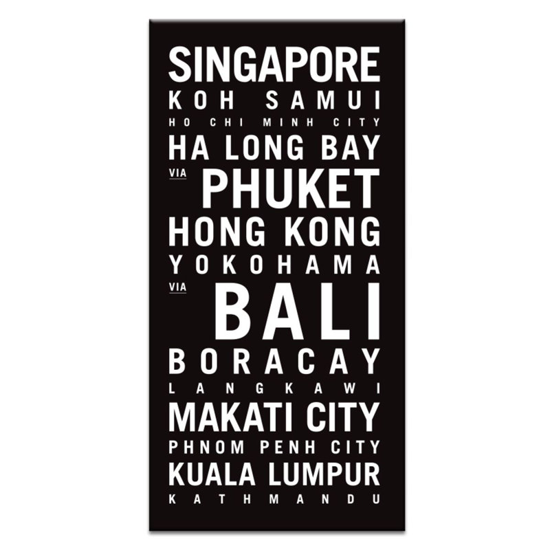 Tram Scrolls - Wrapped Canvas Print, 102cm H x 51cm W x 3.8cm D