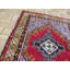 Tapis décoratif en laine noué à la main de conception unique noué à la main rouge 3 pi 1 po x 4 pi 2 po Corentin