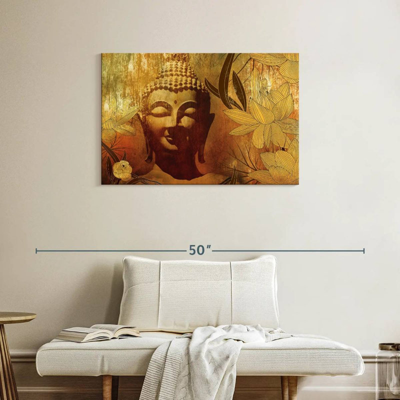 Bouddha floral Leisha, H 24 po x l 36 po