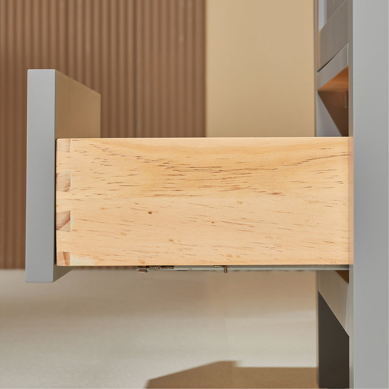 Ensemble de meuble-lavabo simple autoportant 18 po avec 2 poignées entièrement assemblé