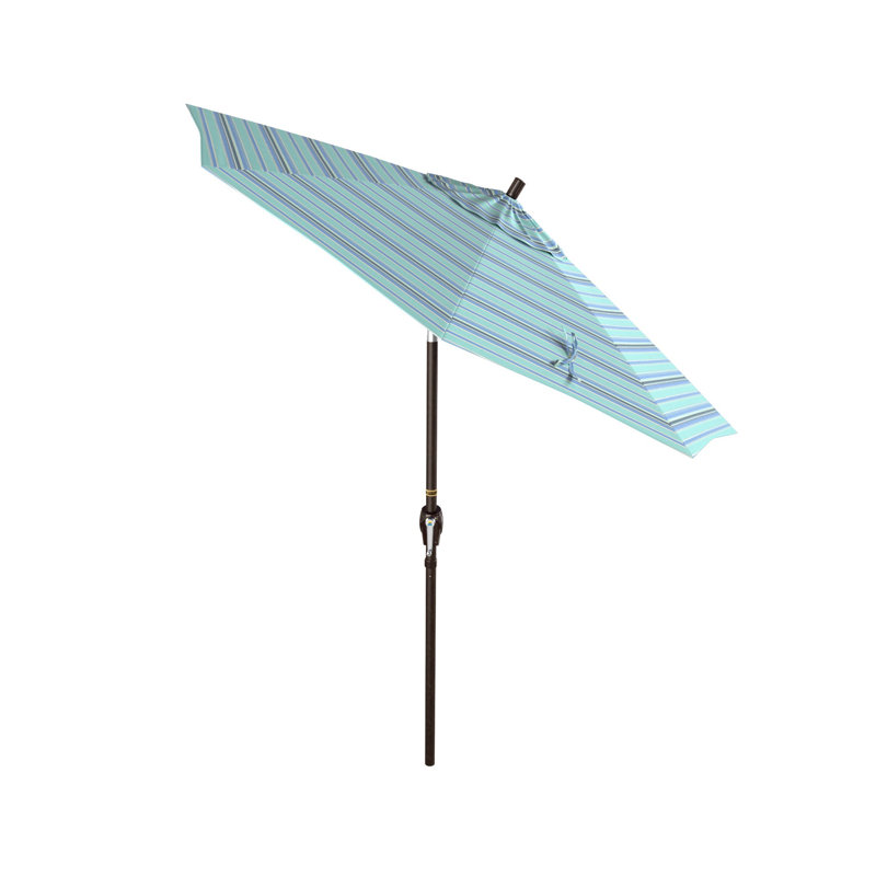 Parasol de marché 7 pi 6 po Prestwick, Sunbrella® Dolce à rayures oasis