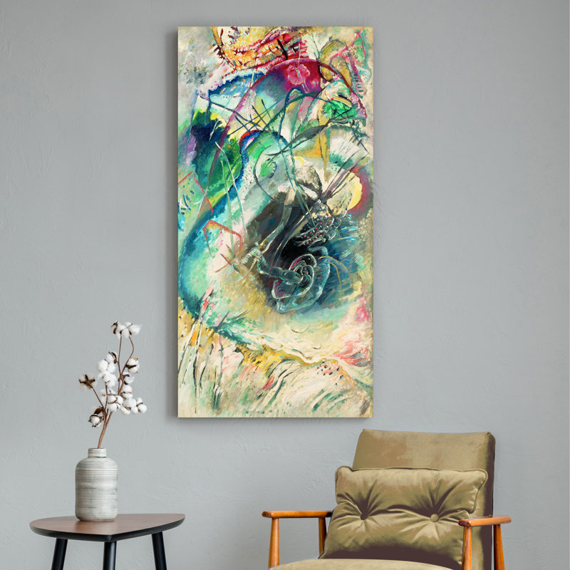 Untitled Improvisation by Wassily Kandinsky - Wrapped Canvas Print, 70cm H x 35cm W x 4cm D